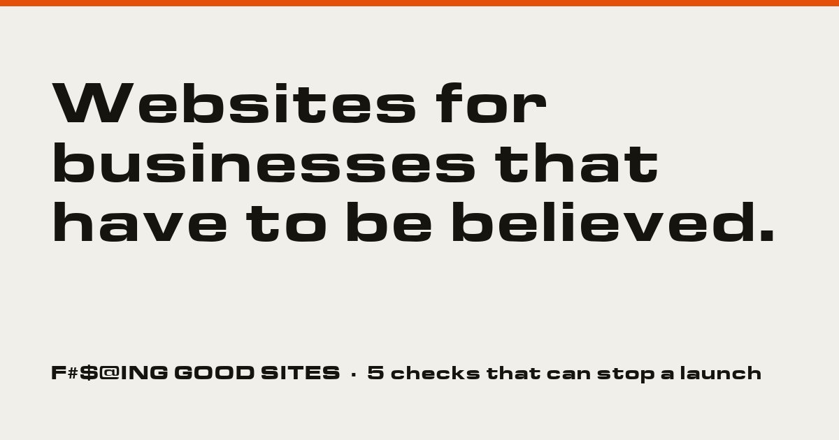 The social card this site sends: a headline in a wide black typeface on off-white with an orange rule
