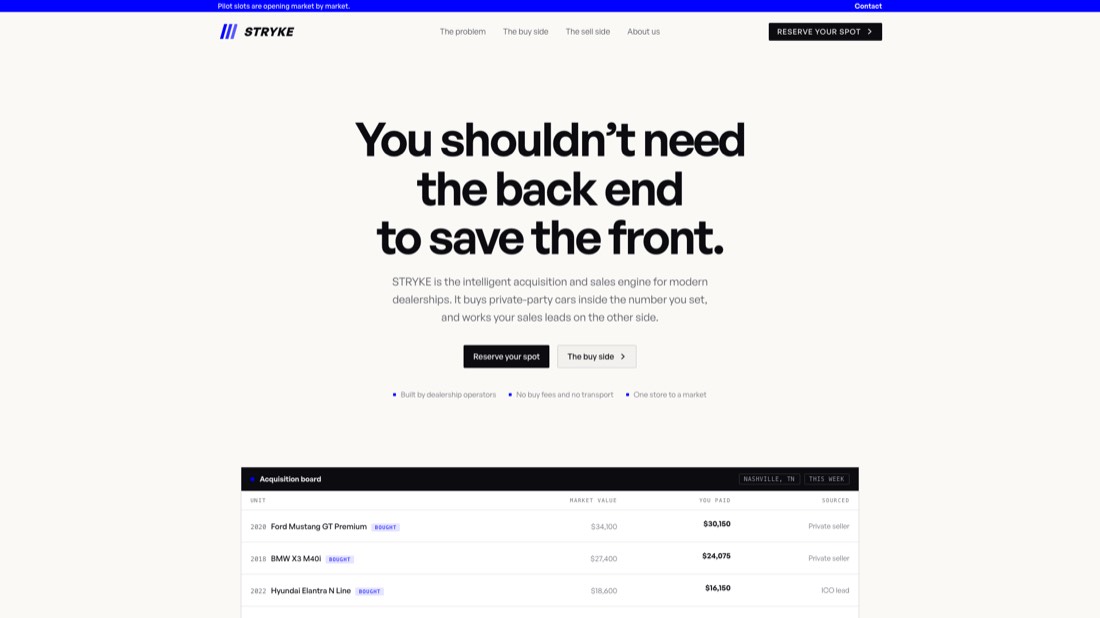 Stryke homepage
